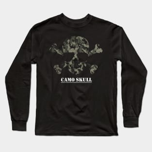 Camo Skull Long Sleeve T-Shirt